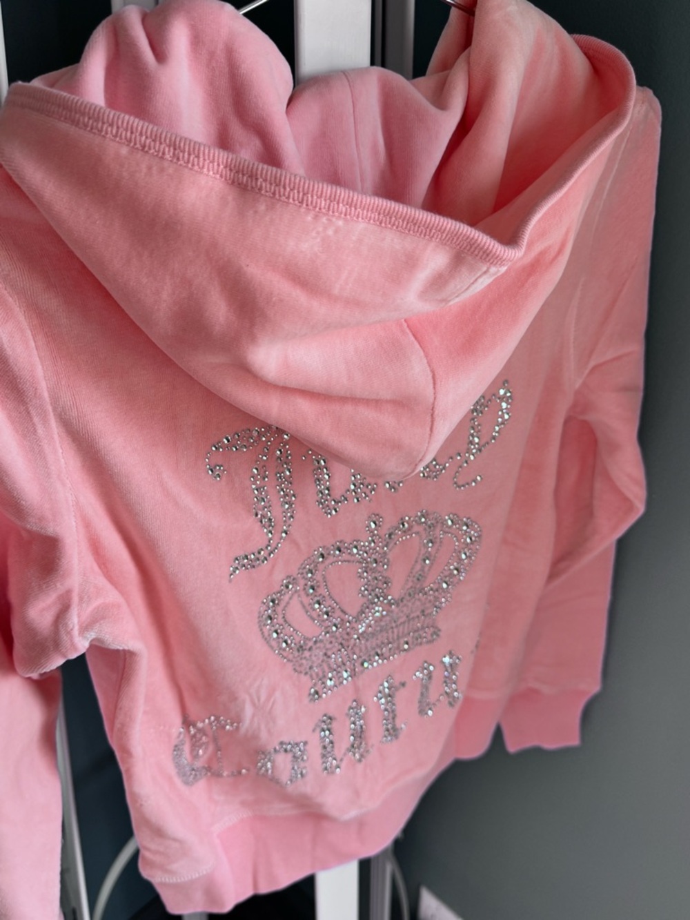 SOLD❣️NWT Juicy Couture Pink Velour Tracksuit Set Y2K Rhinestone S - Picture 4 of 10